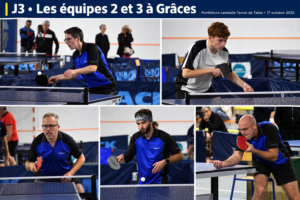 J3 : les équipes 1, 2 et 6 poursuivent leur sans-faute